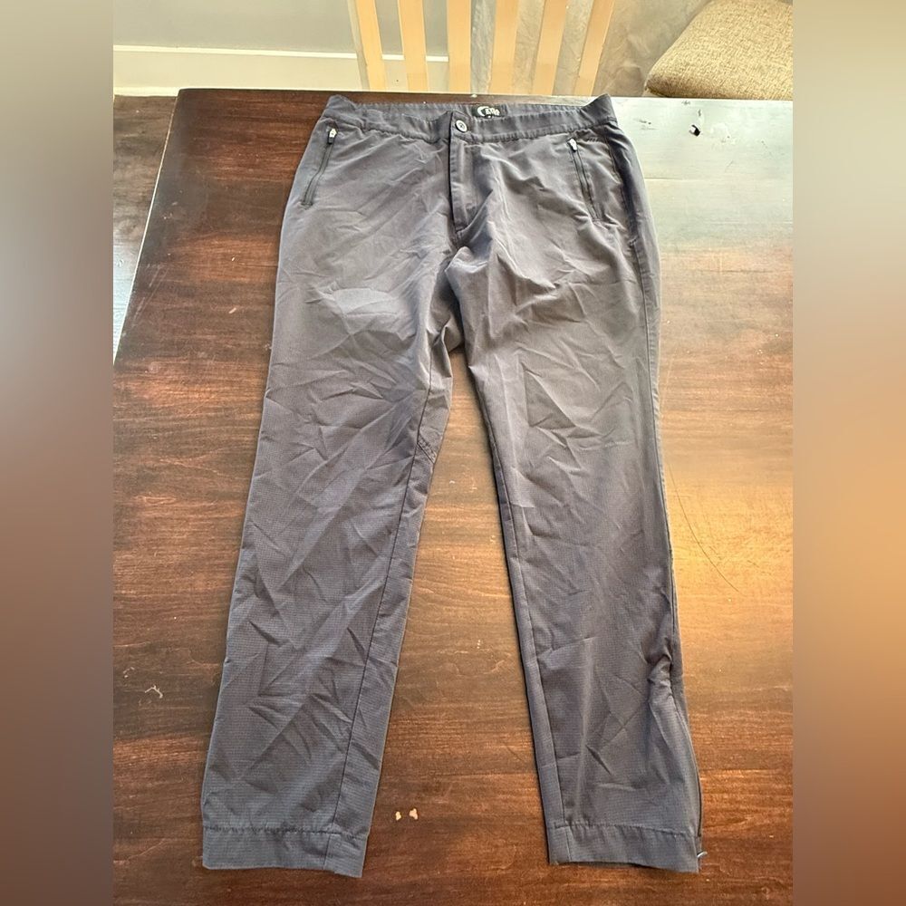 ZYIA Straight Leg Pants in Charcoal